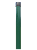 Stulpas tvorai, apvalus, ø48 mm, H3,0 m, sienelė 1,2 mm, ZN+RAL6005 (žolės žalia) Stulpas tvorai, apvalus, ø48 mm, H3,0 m, sienelė 1,2 mm, ZN+RAL6005 (žolės žalia)