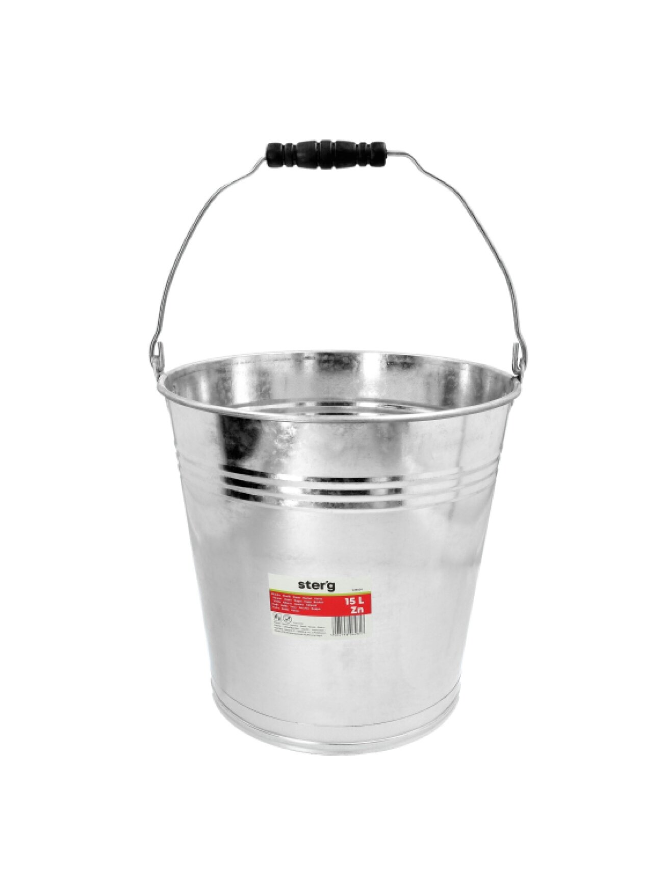 Ster'g Cinkuotas metalinis kibiras, 15l  5