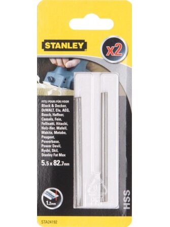 Stanley Obliaus geležtė TCT 82 x 5,5 x 1,1 mm Stanley Obliaus geležtė TCT 82 x 5,5 x 1,1 mm