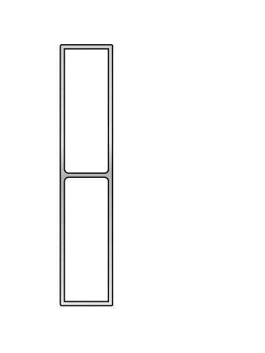 Stačiakampio formos aliuminio lyginimo profilis BMI (250 cm) 2 Stačiakampio formos aliuminio lyginimo profilis BMI (250 cm) 2
