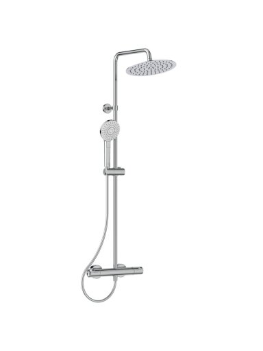 Stacionari dušo sistema Ideal Standard Ceratherm T50, su Ø250 galva ir rankiniu dušu, chrom