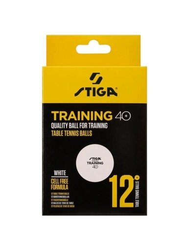 Stalo teniso kamuoliukas Stiga 1110-2610-12, 40 mm, 12 vnt.