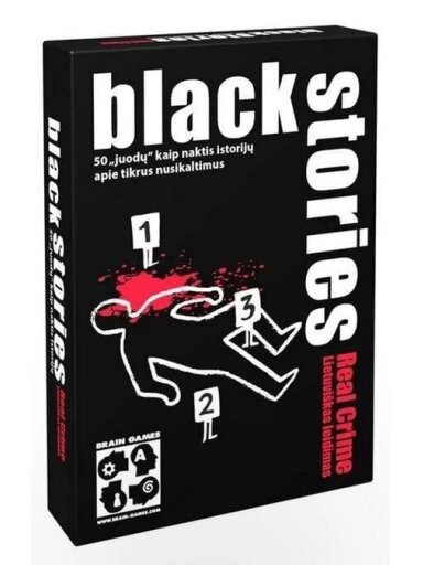 Stalo žaidimas BLACK STORIES: REAL CRIME, LT Stalo žaidimas BLACK STORIES: REAL CRIME, LT