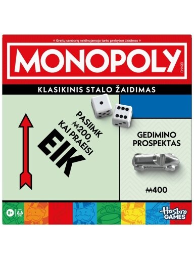 Stalo žaidimas Hasbro Monopoly G0009LIT