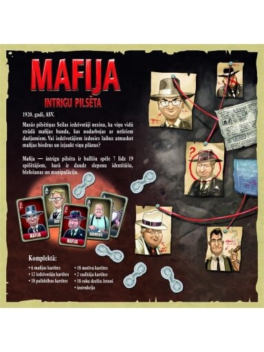 Stalo žaidimas Trefl Mafija 02670T, LV