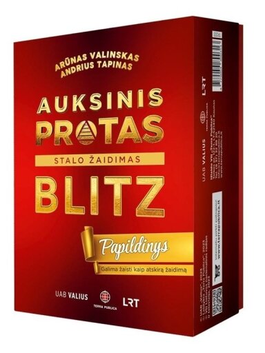 Stalo žaidimo papildymas Auksinis Protas. BLITZ