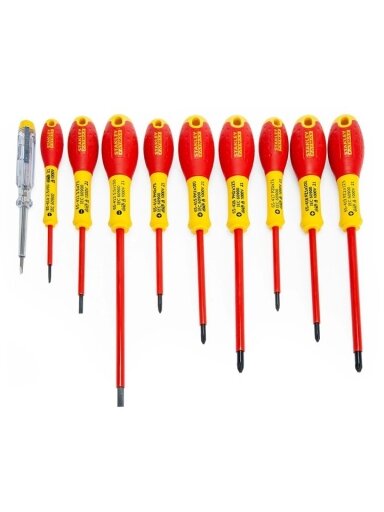 Stanley Stanley Fatmax VDE el. atsuktuvų rink. 10 vnt., 1000V