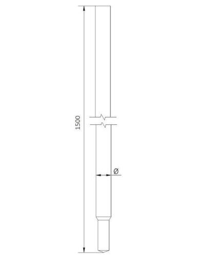 STRYPAS ĮŽEMINIMO D20X1500MM