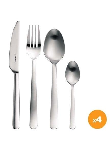 Stalo įrankių komplektas Fiskars FF, sidabro 2 Stalo įrankių komplektas Fiskars FF, sidabro 2