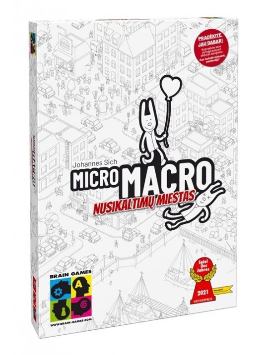 Stalo žaidimas MicroMacro: nusikaltimų miestas, LT