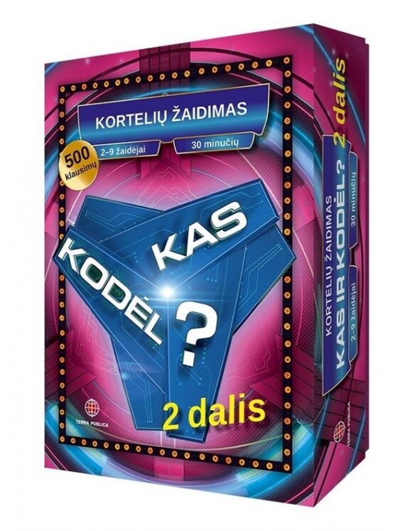 Stalo žaidimas Kas ir Kodėl? 2 Stalo žaidimas Kas ir Kodėl? 2