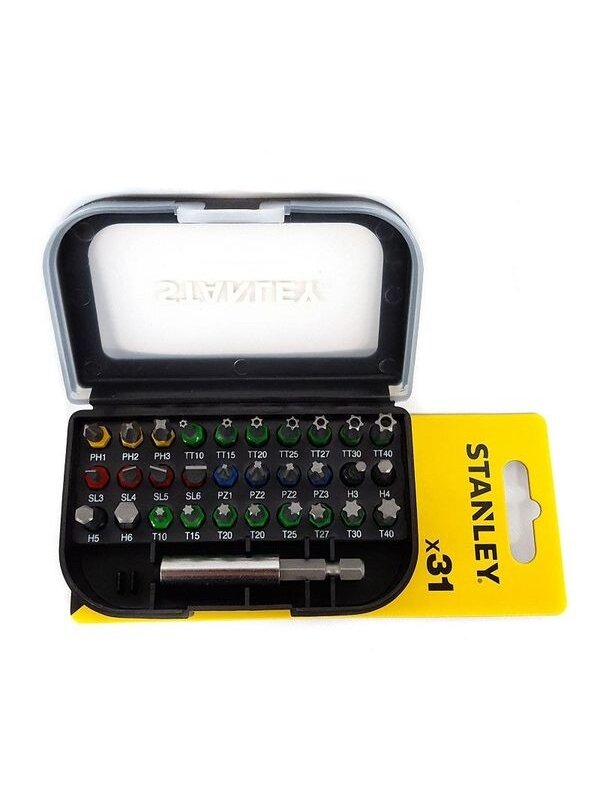 Stanley Suk. antgalių rinkinys „STANLEY" 31 vnt. Stanley Suk. antgalių rinkinys „STANLEY" 31 vnt.