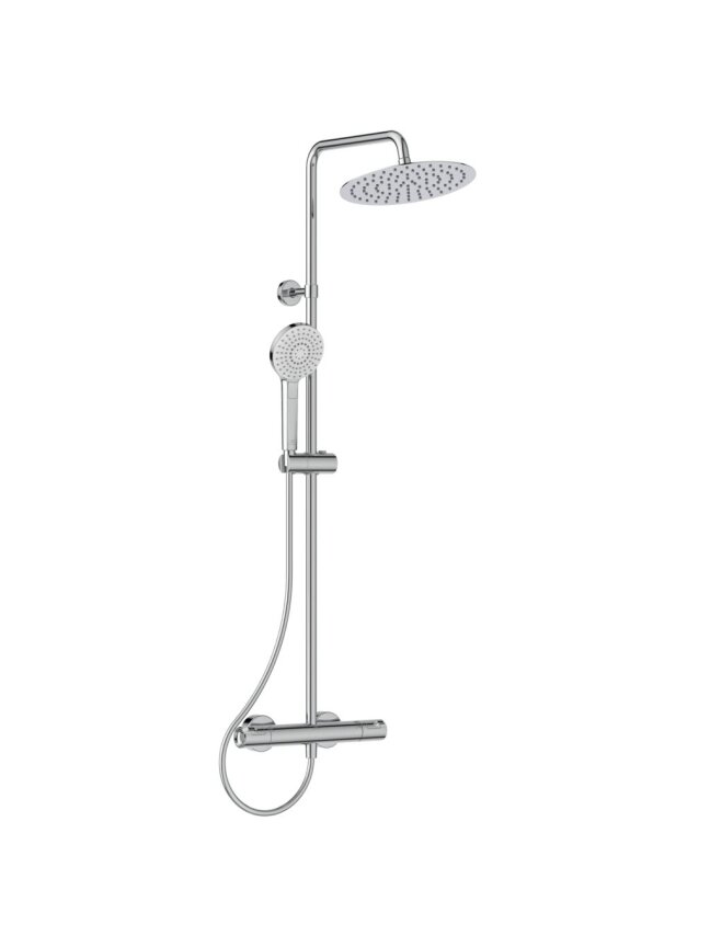 Stacionari dušo sistema Ideal Standard Ceratherm T50, su Ø250 galva ir rankiniu dušu, chrom Stacionari dušo sistema Ideal Standard Ceratherm T50, su Ø250 galva ir rankiniu dušu, chrom