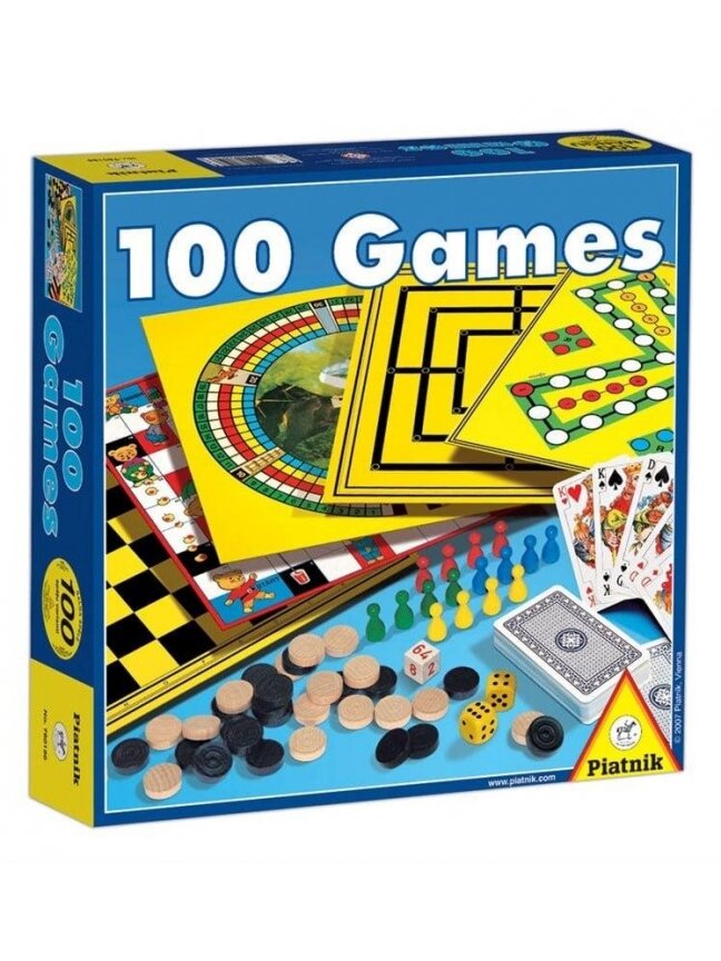 Stalo žaidimų rinkinys 100 GAMES, LT Stalo žaidimų rinkinys 100 GAMES, LT
