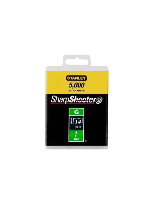 Stanley 140 G tipo kab. „STANLEY" 5000 vnt. 10 mm Stanley 140 G tipo kab. „STANLEY" 5000 vnt. 10 mm