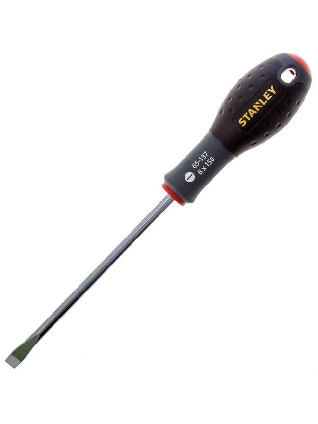 Stanley Atsuktuvas Stanley Fatmax plokščias 8x150 mm (su blisteriu) Stanley Atsuktuvas Stanley Fatmax plokščias 8x150 mm (su blisteriu)