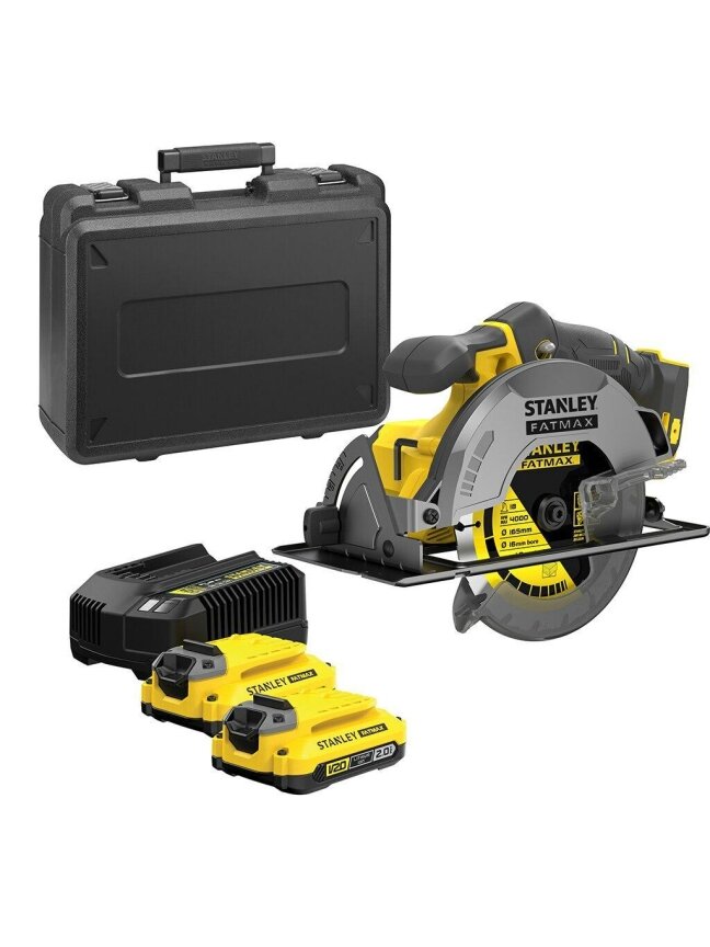 Stanley Diskinis pjūklas Stanley V20, 190 MM. 2x4,0Ah Stanley Diskinis pjūklas Stanley V20, 190 MM. 2x4,0Ah