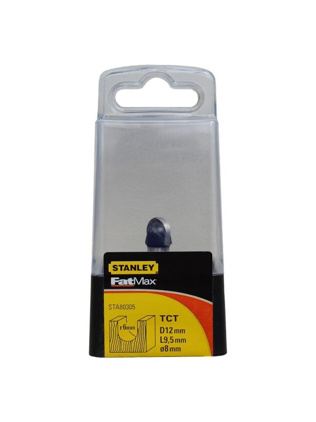 Stanley Freza TCT, apvalus griovelis R6 x 12 mm 1 Stanley Freza TCT, apvalus griovelis R6 x 12 mm 1