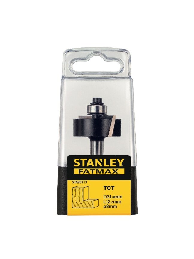 Stanley Freza TCT, kampų išp. 31,8 x 12,7 mm 1 Stanley Freza TCT, kampų išp. 31,8 x 12,7 mm 1