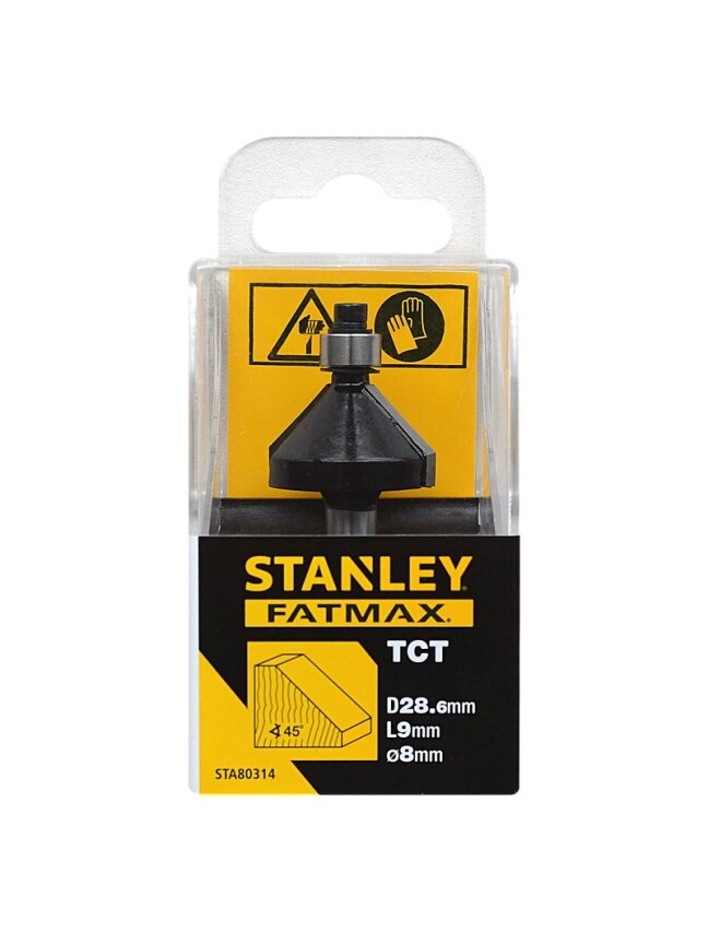 Stanley Freza TCT, nuožulni 45, 28,6 x 9 mm 1 Stanley Freza TCT, nuožulni 45, 28,6 x 9 mm 1