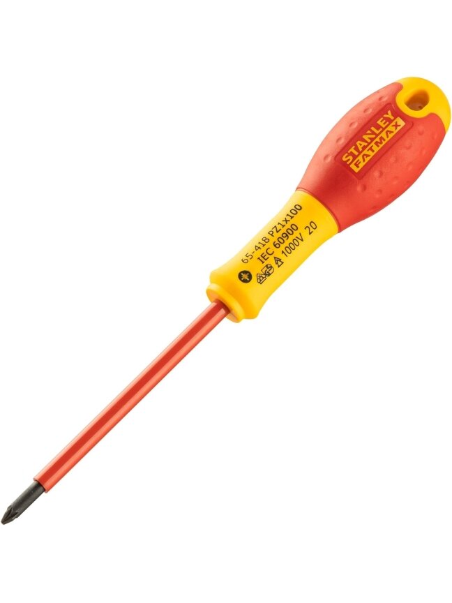 Stanley Stanley Fatmax el. atsuktuvas VDE PZ1x100 mm, 1000V Stanley Stanley Fatmax el. atsuktuvas VDE PZ1x100 mm, 1000V