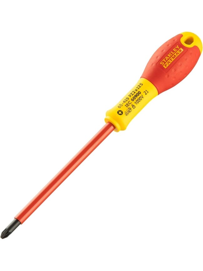 Stanley Stanley Fatmax el. atsuktuvas VDE PZ2x125 mm, 1000V (su blisteriu) Stanley Stanley Fatmax el. atsuktuvas VDE PZ2x125 mm, 1000V (su blisteriu)