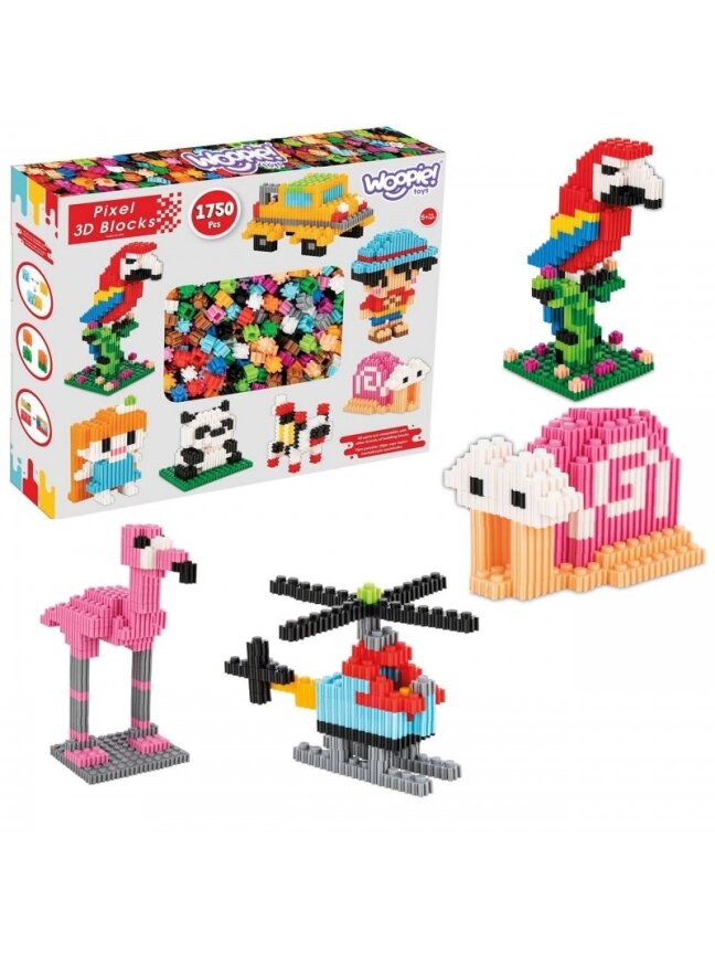 Statybiniai Blokai WOOPIE 3D PIXEL 1750 vnt Statybiniai Blokai WOOPIE 3D PIXEL 1750 vnt