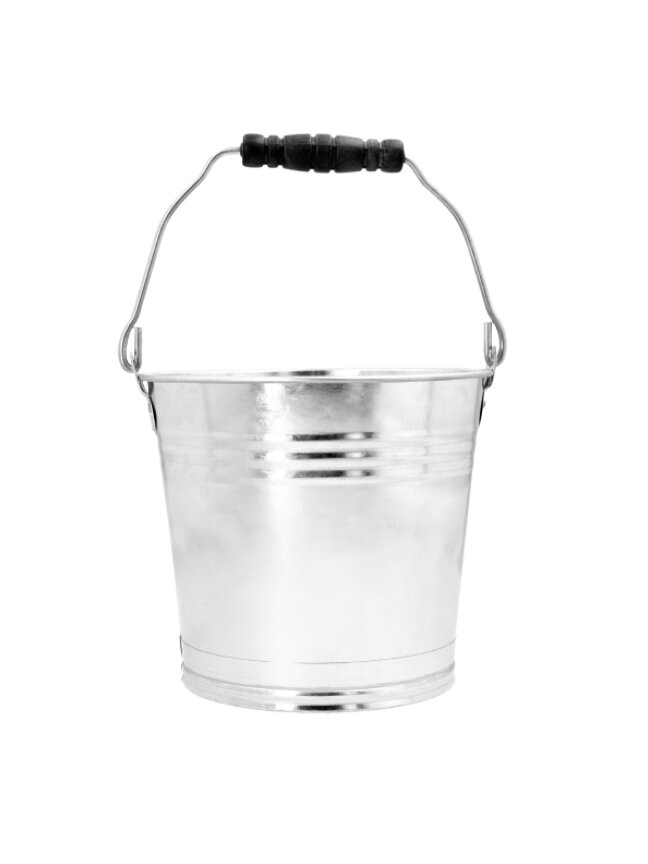 Ster'g Cinkuotas metalinis kibiras, 10l Ster'g Cinkuotas metalinis kibiras, 10l