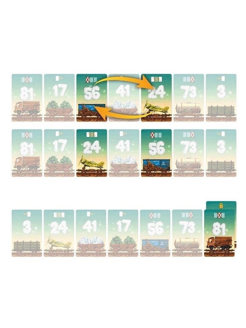 Stalo žaidimas GAME OF TRAINS 2