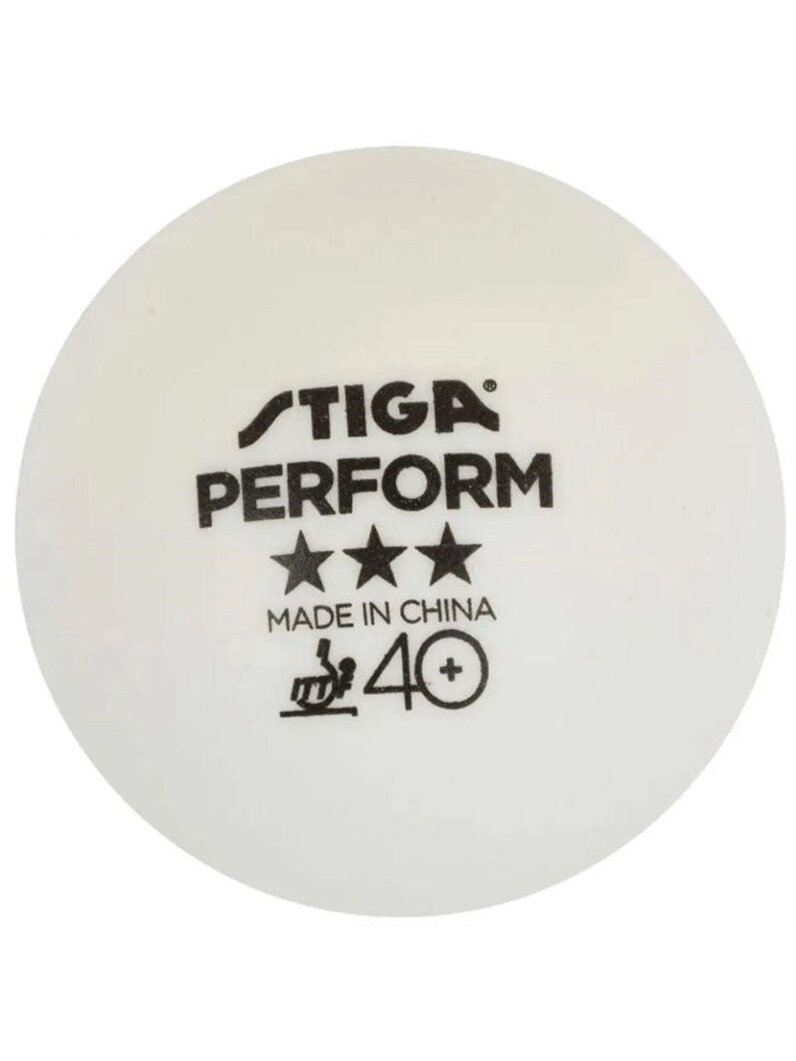 Stalo teniso kamuoliukas Stiga, 40 mm, 6 vnt.