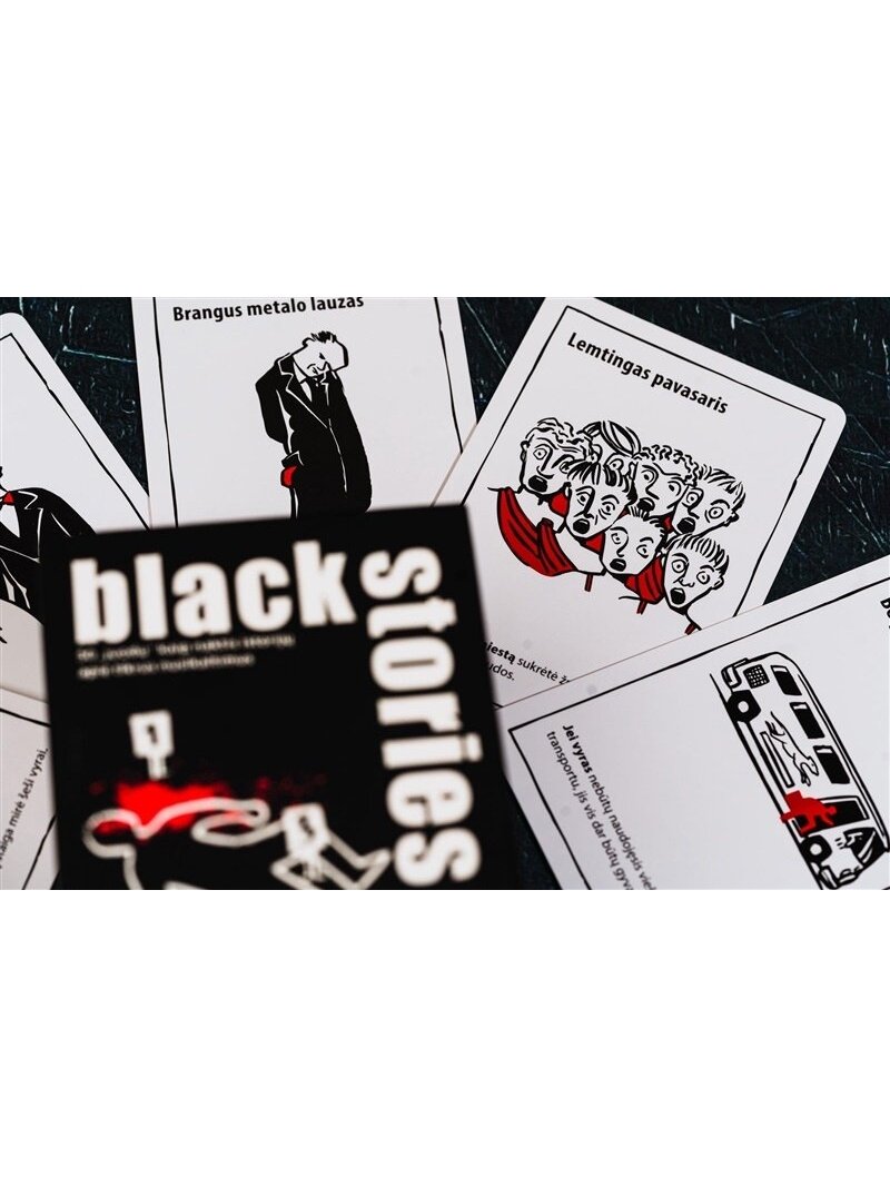 Stalo žaidimas BLACK STORIES: REAL CRIME, LT 1 Stalo žaidimas BLACK STORIES: REAL CRIME, LT 1