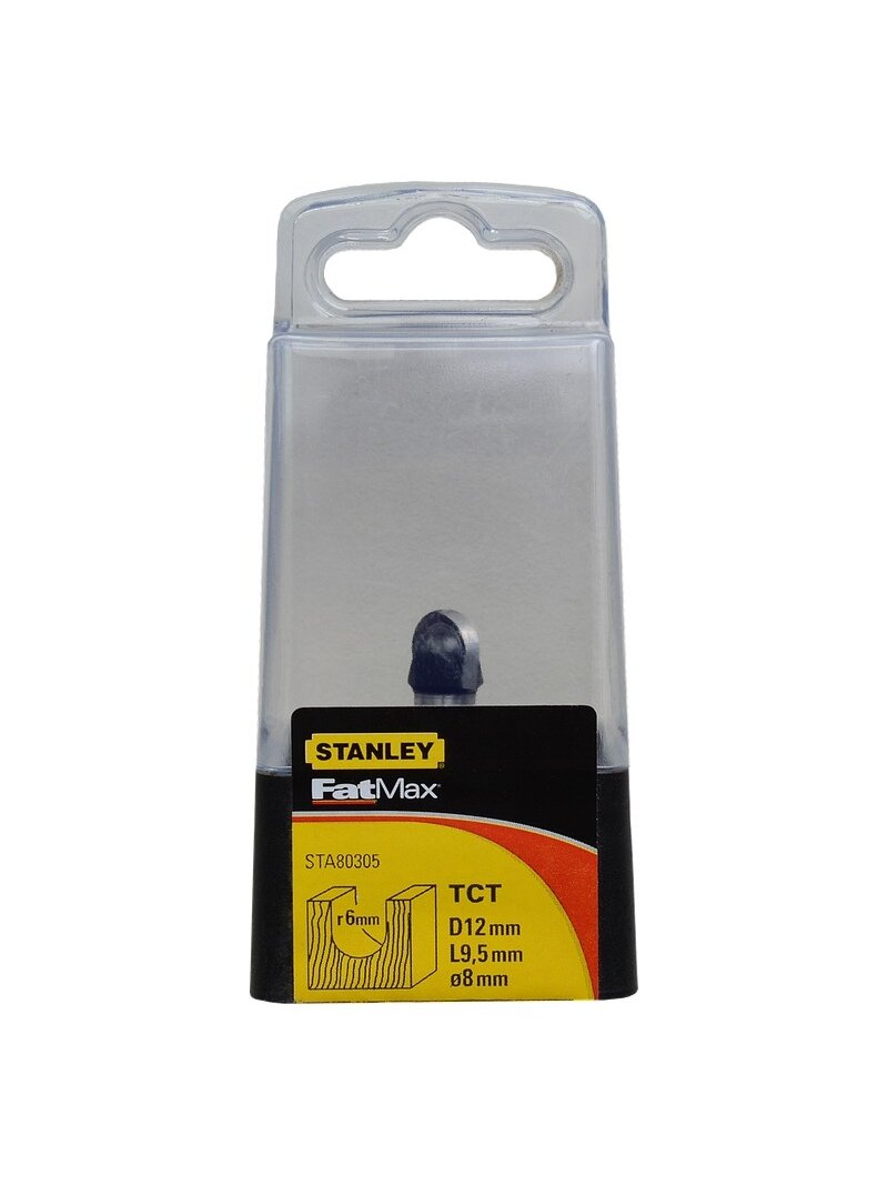 Stanley Freza TCT, apvalus griovelis R6 x 12 mm 1 Stanley Freza TCT, apvalus griovelis R6 x 12 mm 1