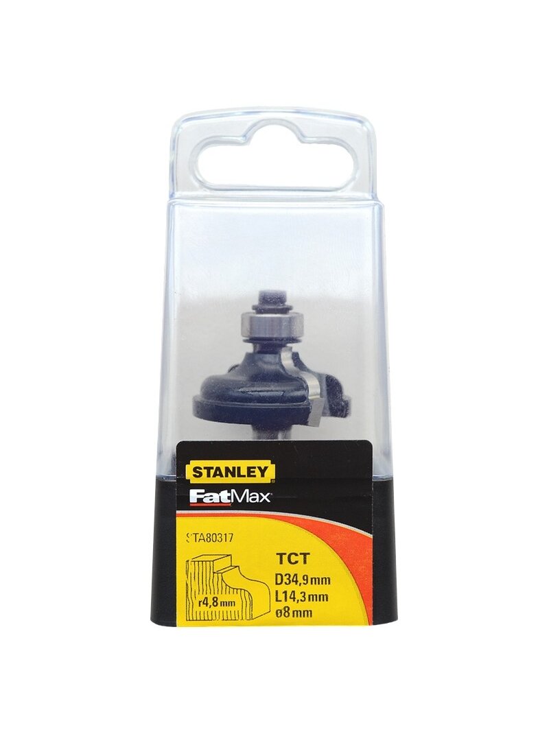 Stanley Freza TCT, kampų formav. R4,8 x 34,9 mm 1 Stanley Freza TCT, kampų formav. R4,8 x 34,9 mm 1