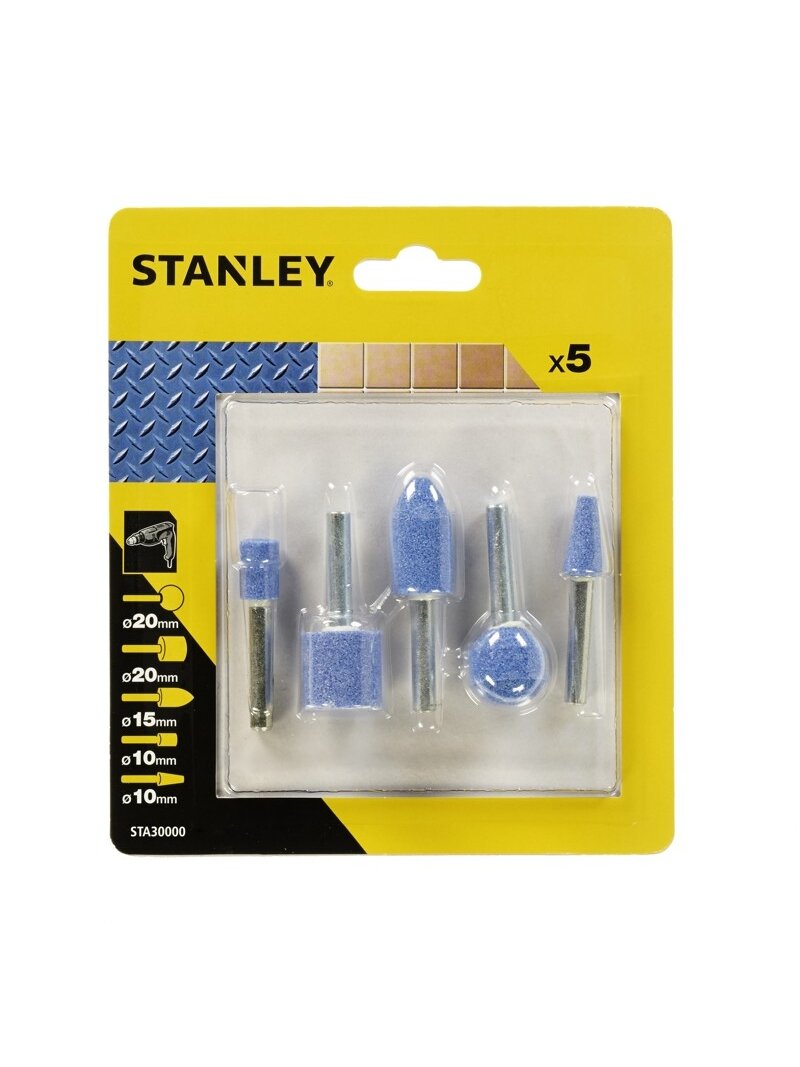 Stanley Šlifavimo akmenukų rinkinys 6 mm, 5 vnt. Stanley Šlifavimo akmenukų rinkinys 6 mm, 5 vnt.