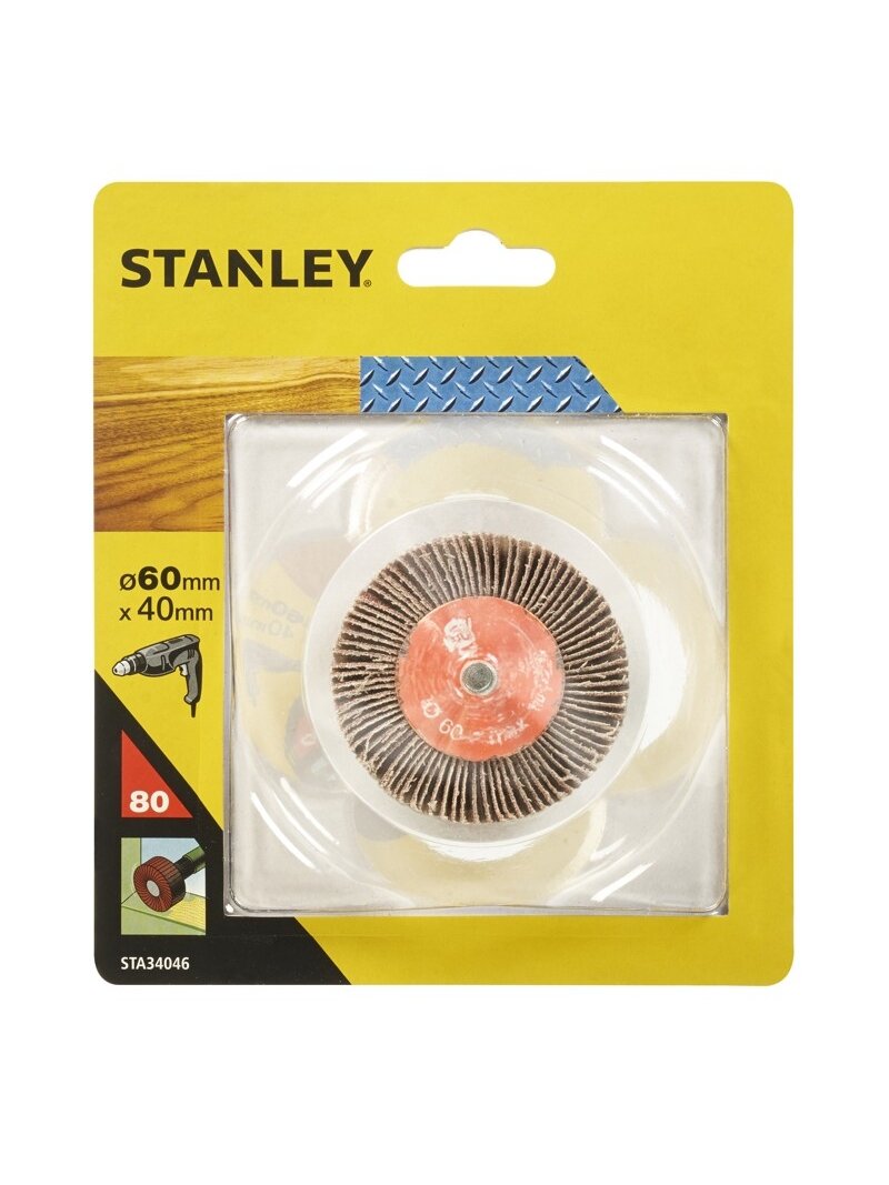 Stanley Šlifavimo pop. ratukas 60 x 40 mm, 80 g 1