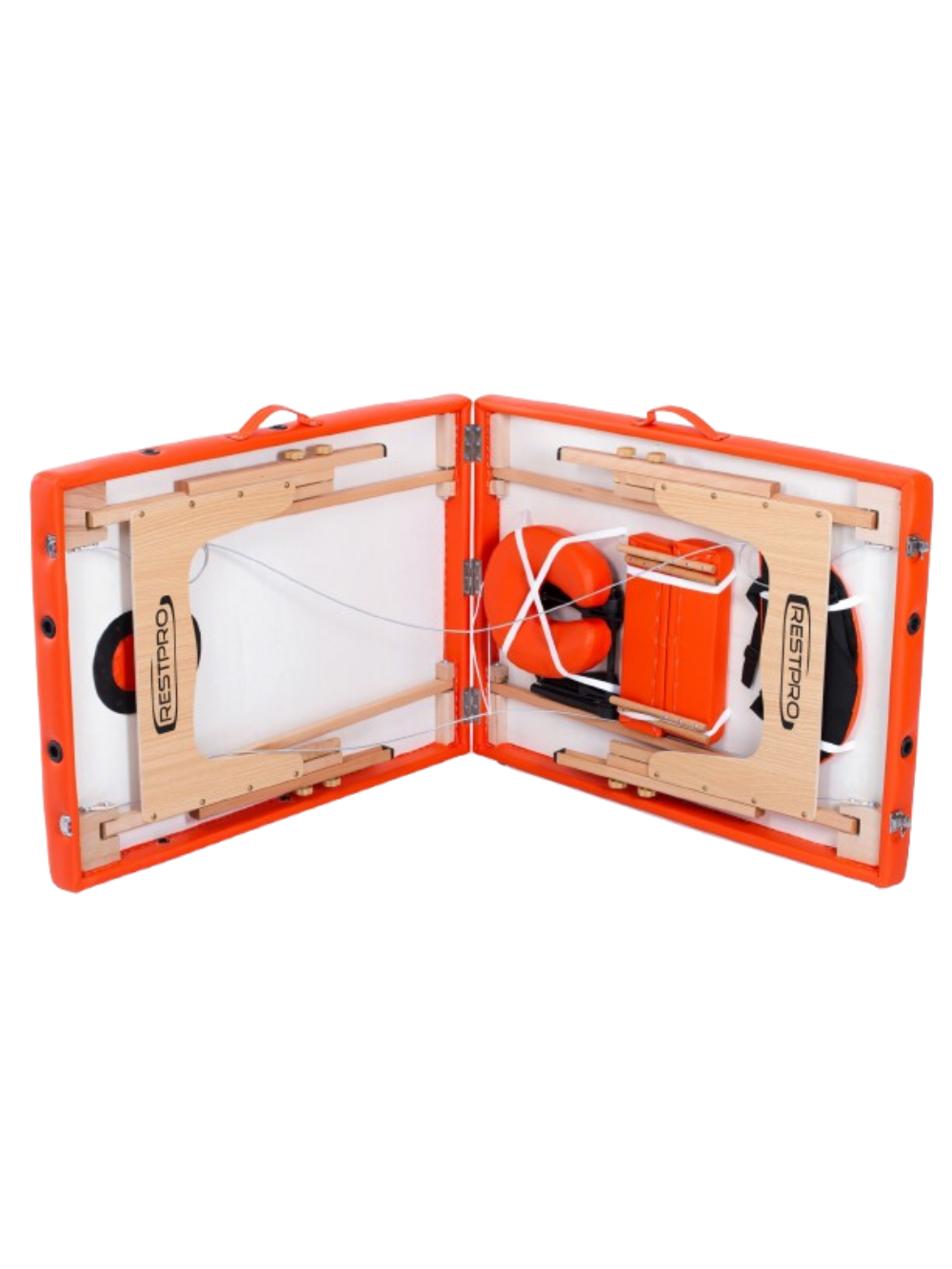 Sulankstomas Masažo Stalas Restpro Classic 2 Orange 2 Sulankstomas Masažo Stalas Restpro Classic 2 Orange 2