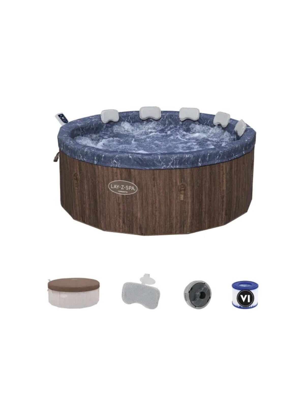 Sūkurinis - baseinas Bestway LAY-Z-SPA Toronto AirJet 6001W 5-7 asmenims Sūkurinis - baseinas Bestway LAY-Z-SPA Toronto AirJet 6001W 5-7 asmenims