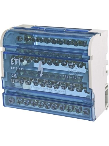 Sujung kaladėlė ETI EDB-411,7x1,5-6mm2;2x6-16mm2;2x10-16mm²