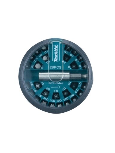 Sukimo antgalių rinkinys Makita B-28911, 28 vnt.
