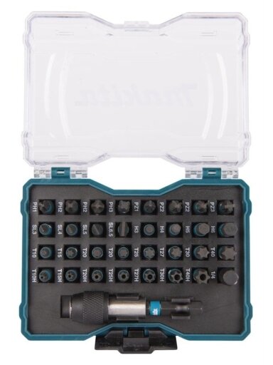 Sukimo antgalių rinkinys Makita E-12441, 33 vnt.