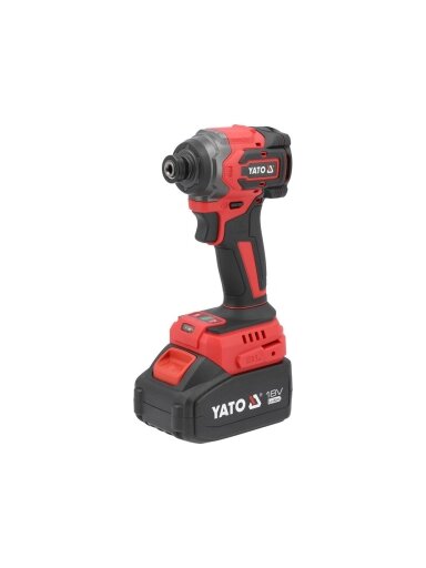 Suktuvas akumuliatorinis smūginis 18V Li-Ion 4,0 AH 230NM | HEX 6,35 mm | M6-M14 varžtams Yato