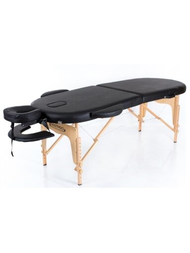 Sulankstomas masažo stalas Restpro Classic Oval 2 Black