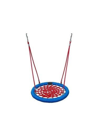 Sūpynės Gandro lizdas NEST-PRO, Ø 120 cm,mėlyna-raudona