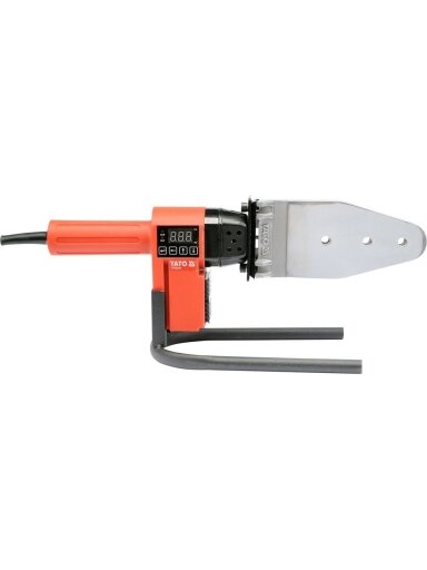 Suvirinimo aparatas plastikiniams vamzdžiams (PVC) 850W, LED EKRANAS Yato | 0-300 °C, su priedais