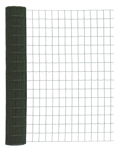 Suvirintas tinklas, 2,1 x 100 x 100 x 1200 mm, 25m, žalias