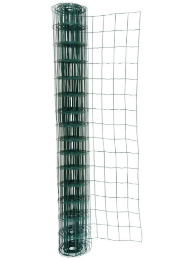 Suvirintas tinklas, 2,1 x 101 x 76 x 1500 mm, 15m, žalias Suvirintas tinklas, 2,1 x 101 x 76 x 1500 mm, 15m, žalias