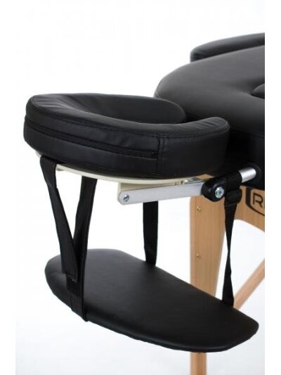 Sulankstomas masažo stalas Restpro Vip Oval 3 Black 3 Sulankstomas masažo stalas Restpro Vip Oval 3 Black 3