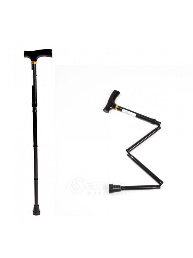 Sudedama Ėjimo Lazdelė Kid-Man 01-2352, juoda Sudedama Ėjimo Lazdelė Kid-Man 01-2352, juoda