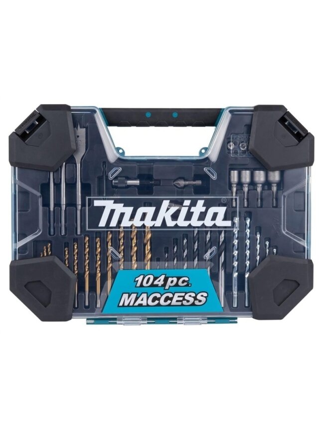 Sukimo antgalių ir grąžtų rinkinys Makita 104 vnt. Sukimo antgalių ir grąžtų rinkinys Makita 104 vnt.