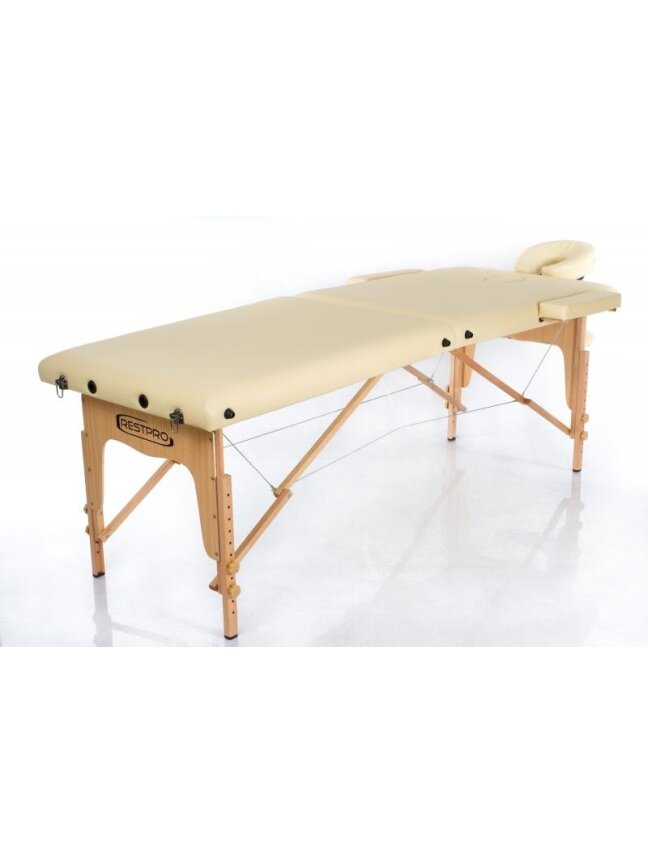Sulankstomas masažo stalas Restpro Classic 2 Beige 1 Sulankstomas masažo stalas Restpro Classic 2 Beige 1